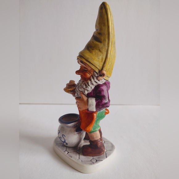 Goebel Co Boys Adorable Gnome Sam The Gourmet Well 505 Figurine Vintage 1970 - Picture 4 of 16